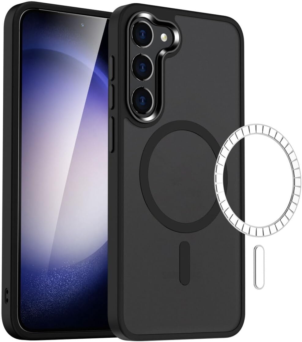 HappyCase Ημιδιάφανη Σκληρή Θήκη MagSafe - Samsung Galaxy S23 - Matte Black