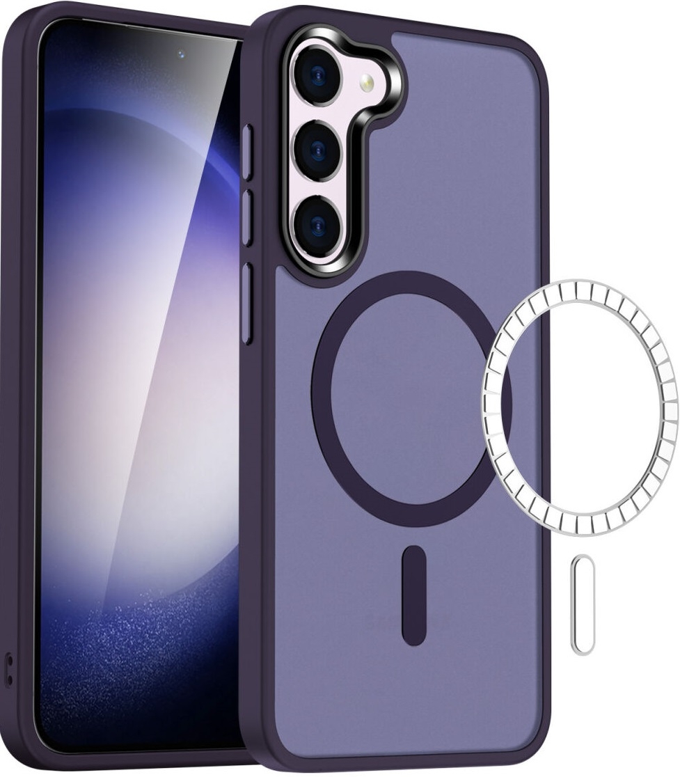 HappyCase Ημιδιάφανη Σκληρή Θήκη MagSafe - Samsung Galaxy S23 - Matte Purple