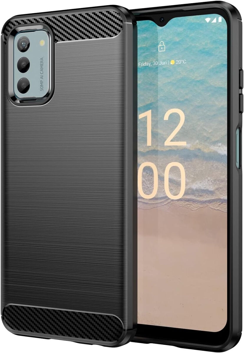 HappyCase Θήκη Σιλικόνης Brushed - Nokia G42 - Black