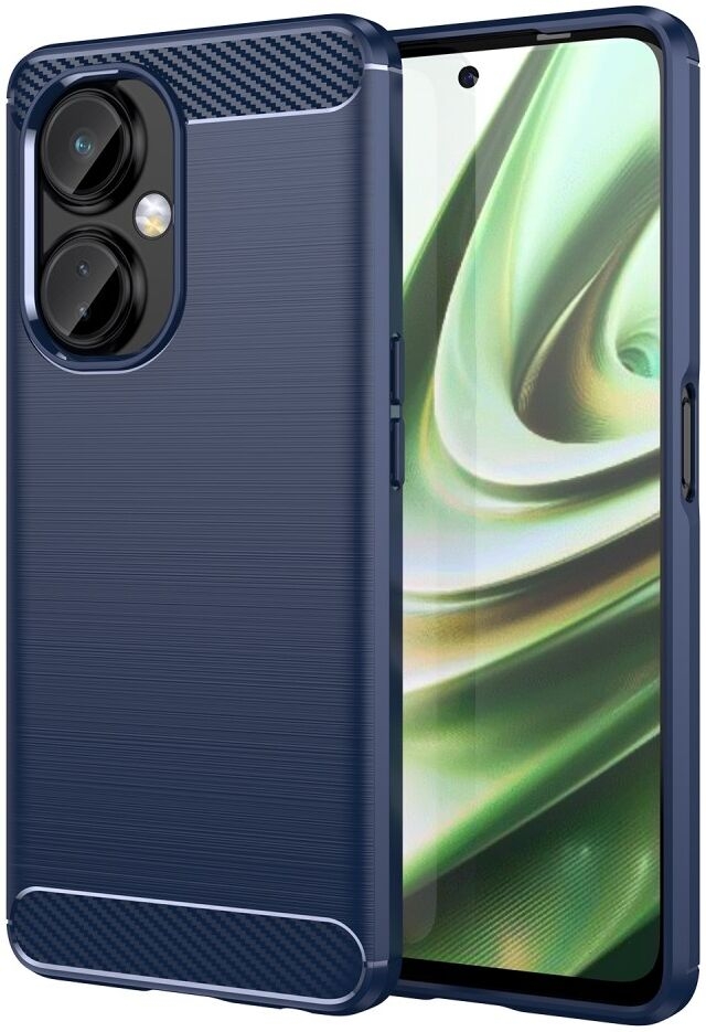 HappyCase Θήκη Σιλικόνης Brushed - OnePlus Nord CE 3 Lite - Blue