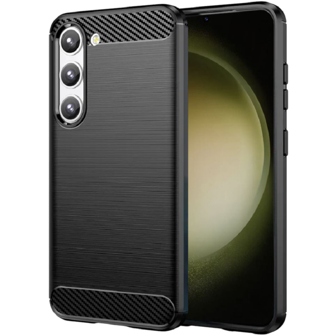 HappyCase Θήκη Σιλικόνης Brushed - Samsung Galaxy S23 Plus - Black