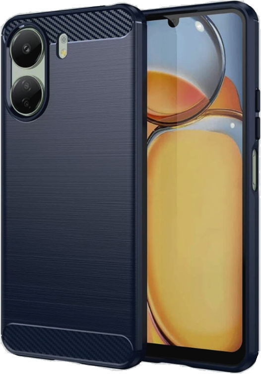 HappyCase Θήκη Σιλικόνης Brushed - Xiaomi Redmi 13C 4G / Poco C65 - Blue