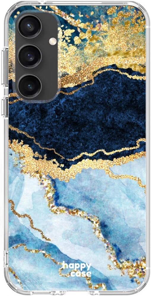 HappyCase Θήκη Σιλικόνης - Samsung Galaxy S23 FE - Blue Marble Print