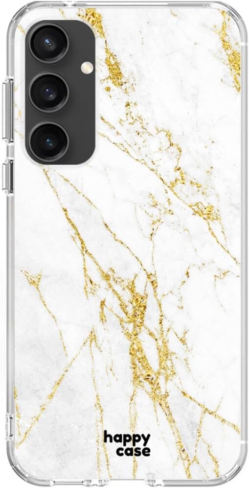 HappyCase Θήκη Σιλικόνης - Samsung Galaxy S23 FE - White Marble Print