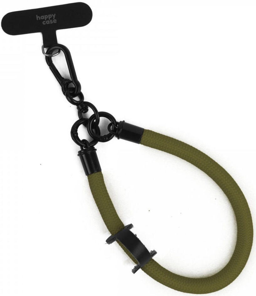 HappyCase Universal Αποσπώμενο Λουράκι Χειρός για Θήκες Κινητών / Smartphones - Πάχος 10mm - Green