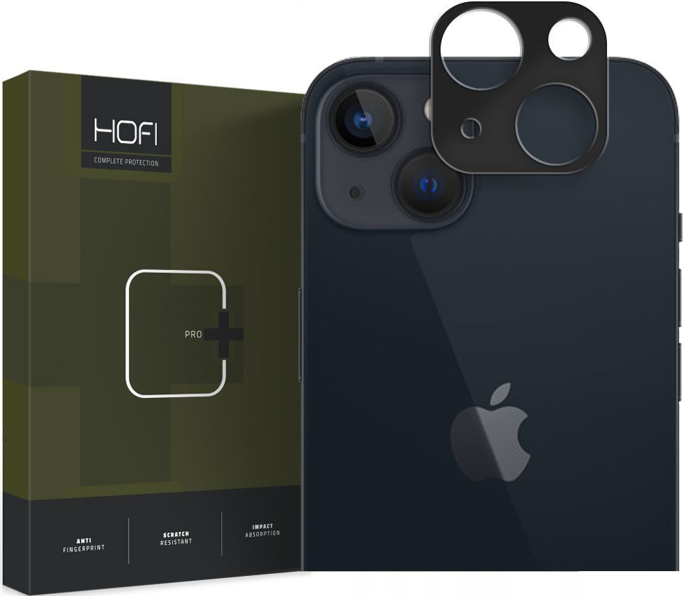 Hofi Alucam Pro+ Camera Cover - Μεταλλικό Προστατευτικό Κάλυμμα Κάμερας - Apple iPhone 15 / 15 Plus - Black