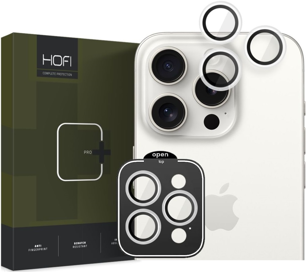Hofi Camring Pro+ Αντιχαρακτικό Γυαλί Προστασίας για Φακό Κάμερας - Apple iPhone 15 Pro / 15 Pro Max - Clear 