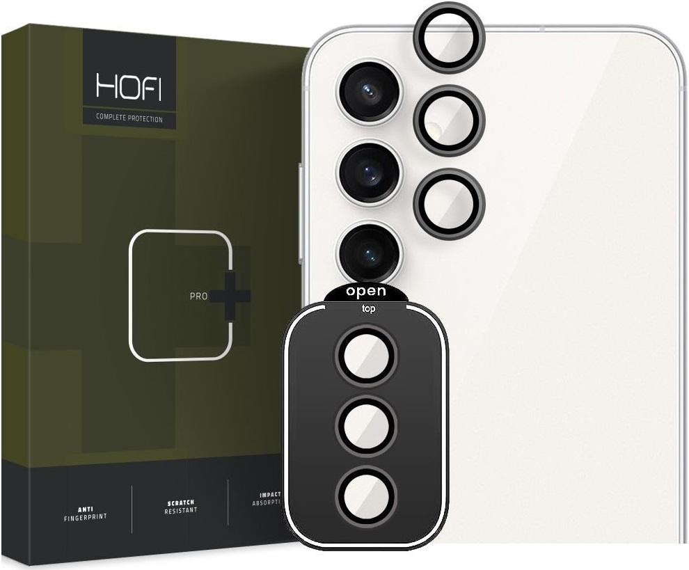 Hofi Camring Pro+ Αντιχαρακτικό Γυαλί Προστασίας για Φακό Κάμερας - Samsung Galaxy S23 FE - Black 