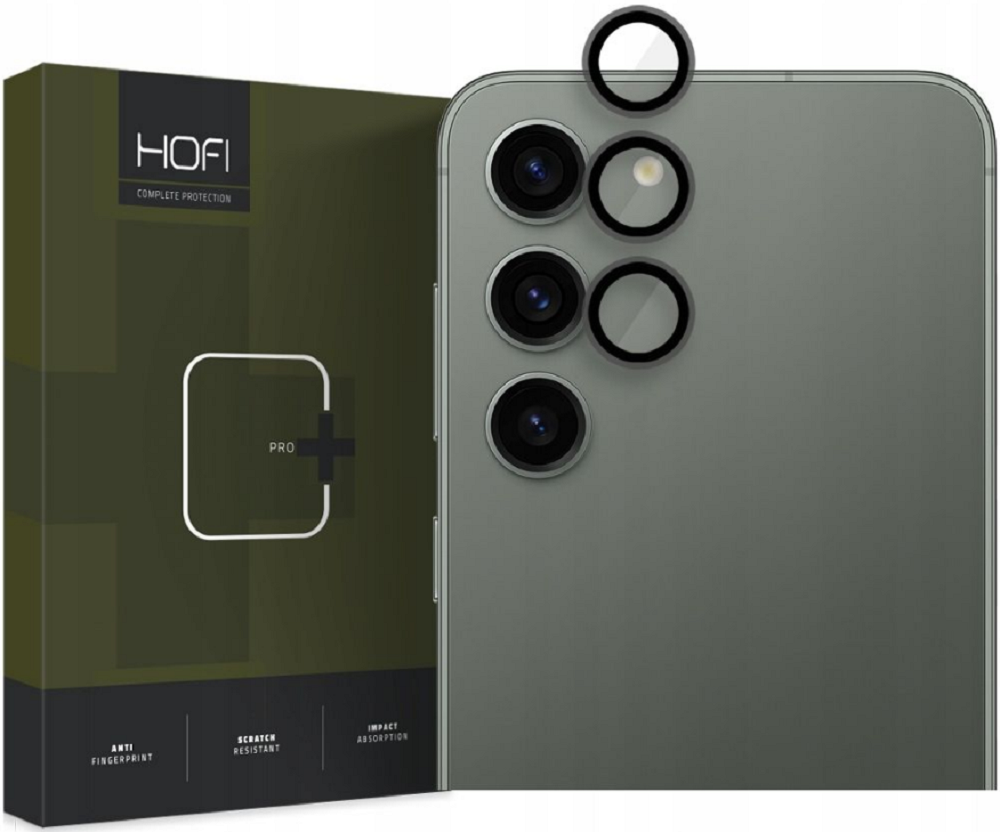 Hofi Camring Pro+ Αντιχαρακτικό Γυαλί Προστασίας για Φακό Κάμερας - Samsung Galaxy S23 / S23 Plus - Black