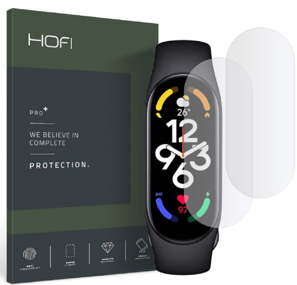 Hofi Hydrogel Hydroflex Pro+ - Μεμβράνη Προστασίας Οθόνης Xiaomi Mi Smart Band 7 / 7 NFC - Clear - 2 Τεμάχια