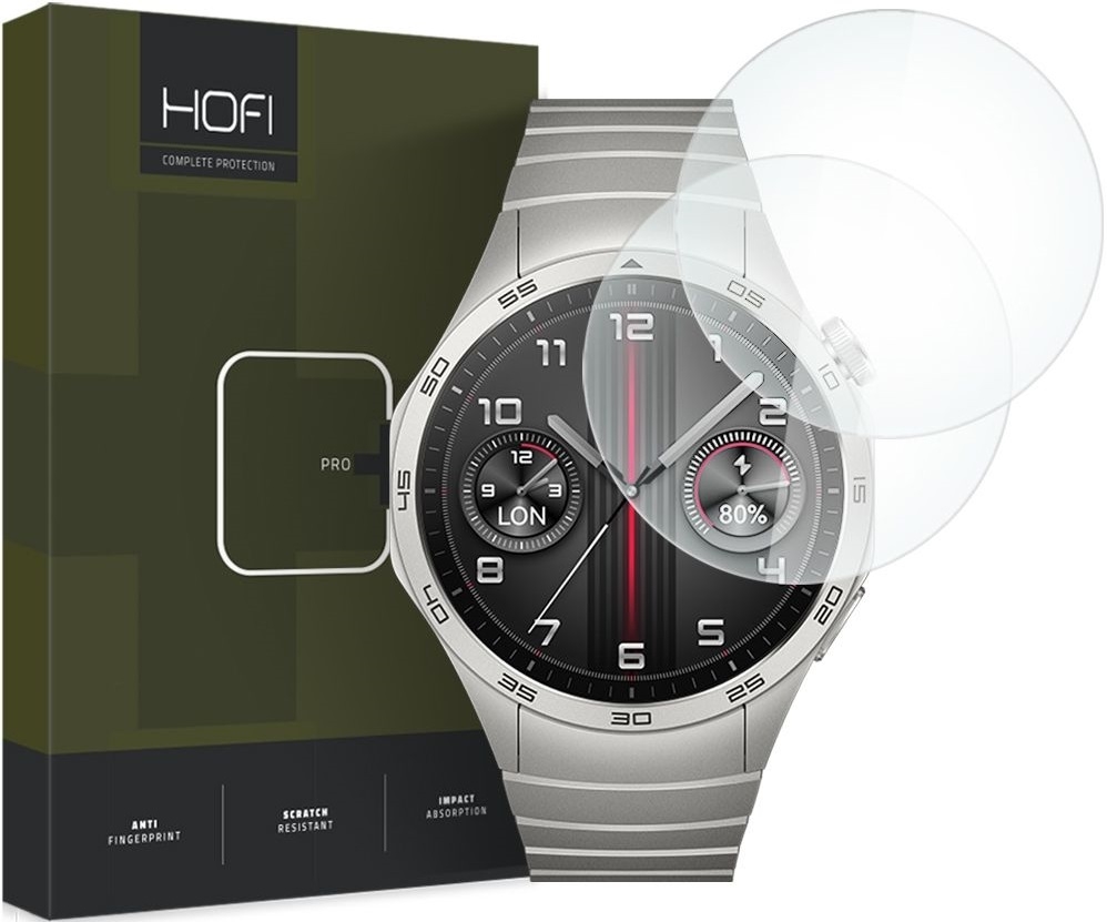 Hofi Premium Pro+ Tempered Glass - Αντιχαρακτικό Γυαλί Οθόνης Huawei Watch GT 4 46mm - Clear - 2 Τεμάχια
