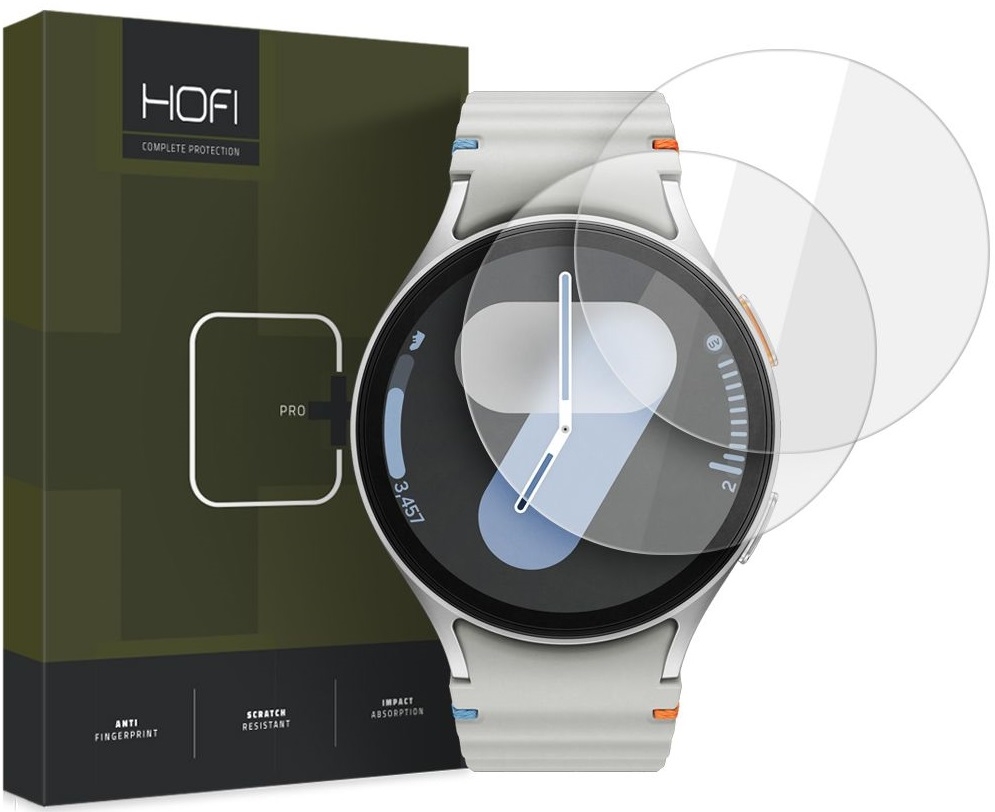 Hofi Premium Pro+ Tempered Glass - Αντιχαρακτικό Γυαλί Οθόνης - Samsung Galaxy Watch 7 / 6 / 5 / 4 44mm - 2 Τεμάχια - Clear
