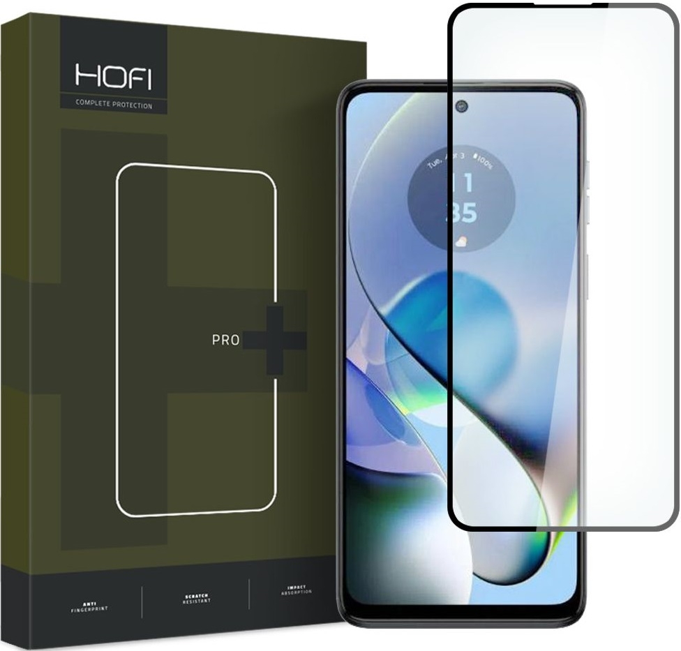 Hofi Premium Pro+ Tempered Glass - Fullface Αντιχαρακτικό Γυαλί Οθόνης - Motorola Moto G54 - Black 