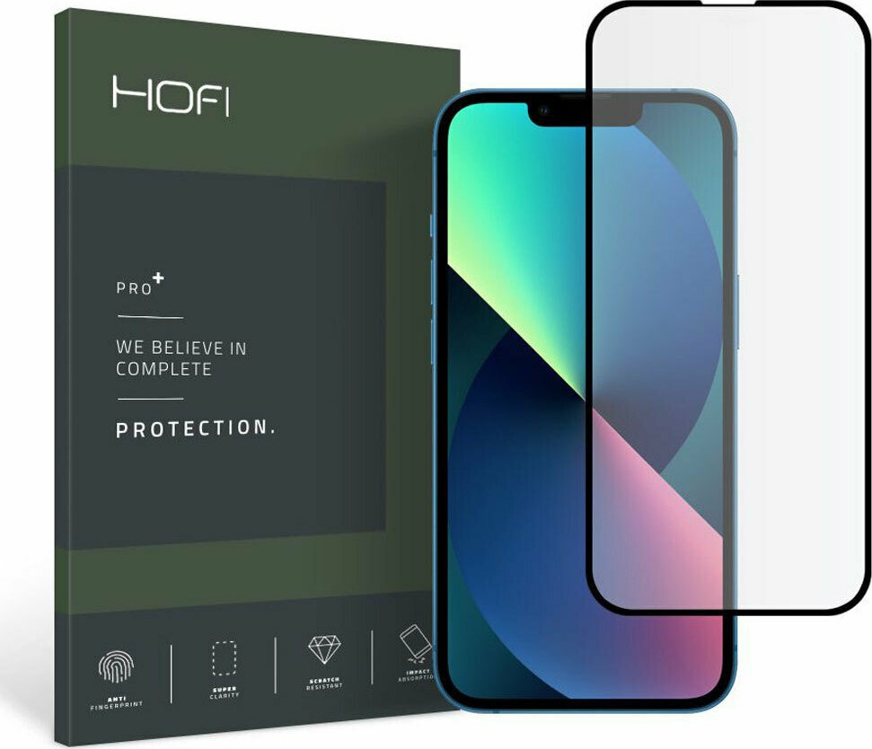 Hofi Premium Pro+ Tempered Glass - Fullface Αντιχαρακτικό Γυαλί Οθόνης - Apple iPhone 13 / 13 Pro - Black