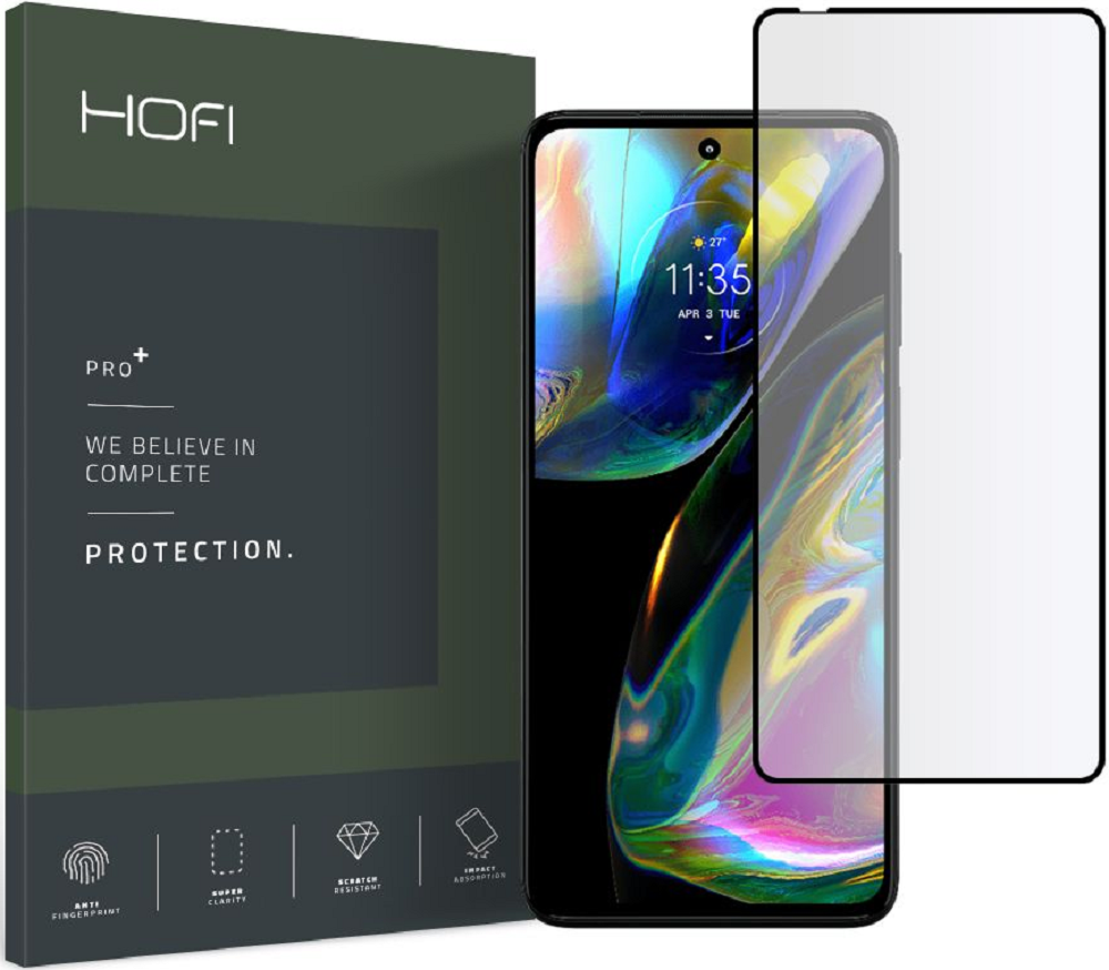 Hofi Premium Pro+ Tempered Glass - Fullface Αντιχαρακτικό Γυαλί Οθόνης - Motorola Moto G52 / G82 - Black (9589046923036)