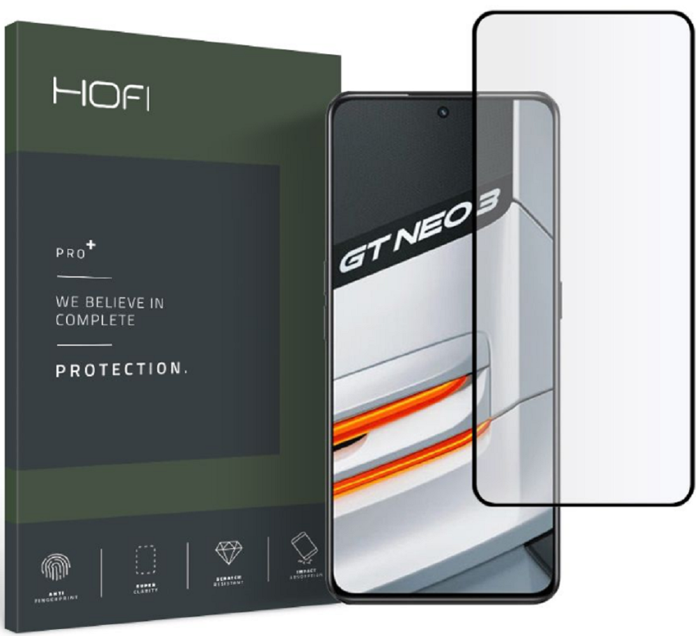 Hofi Premium Pro+ Tempered Glass - Fullface Αντιχαρακτικό Γυαλί Οθόνης - Realme GT Neo 3 - Black 