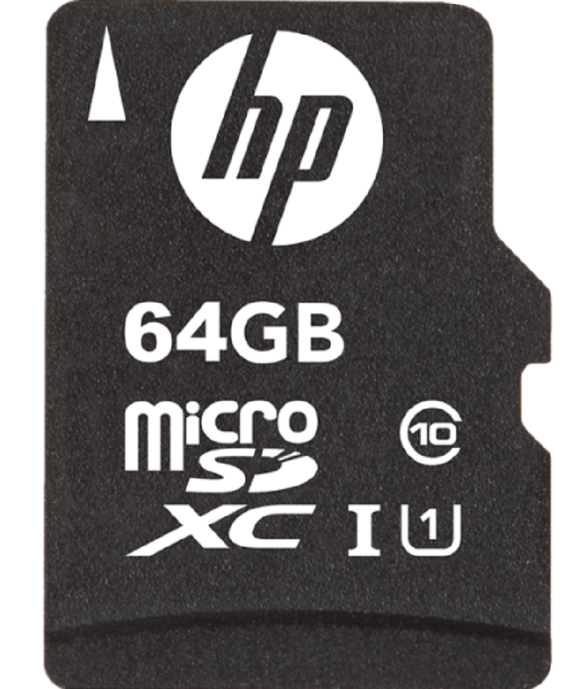 HP Κάρτα Μνήμης MicroSD 64GB Class 10 U1 με Αντάπτορα SDHC / SDXC - 2 Έτη Εγγύηση