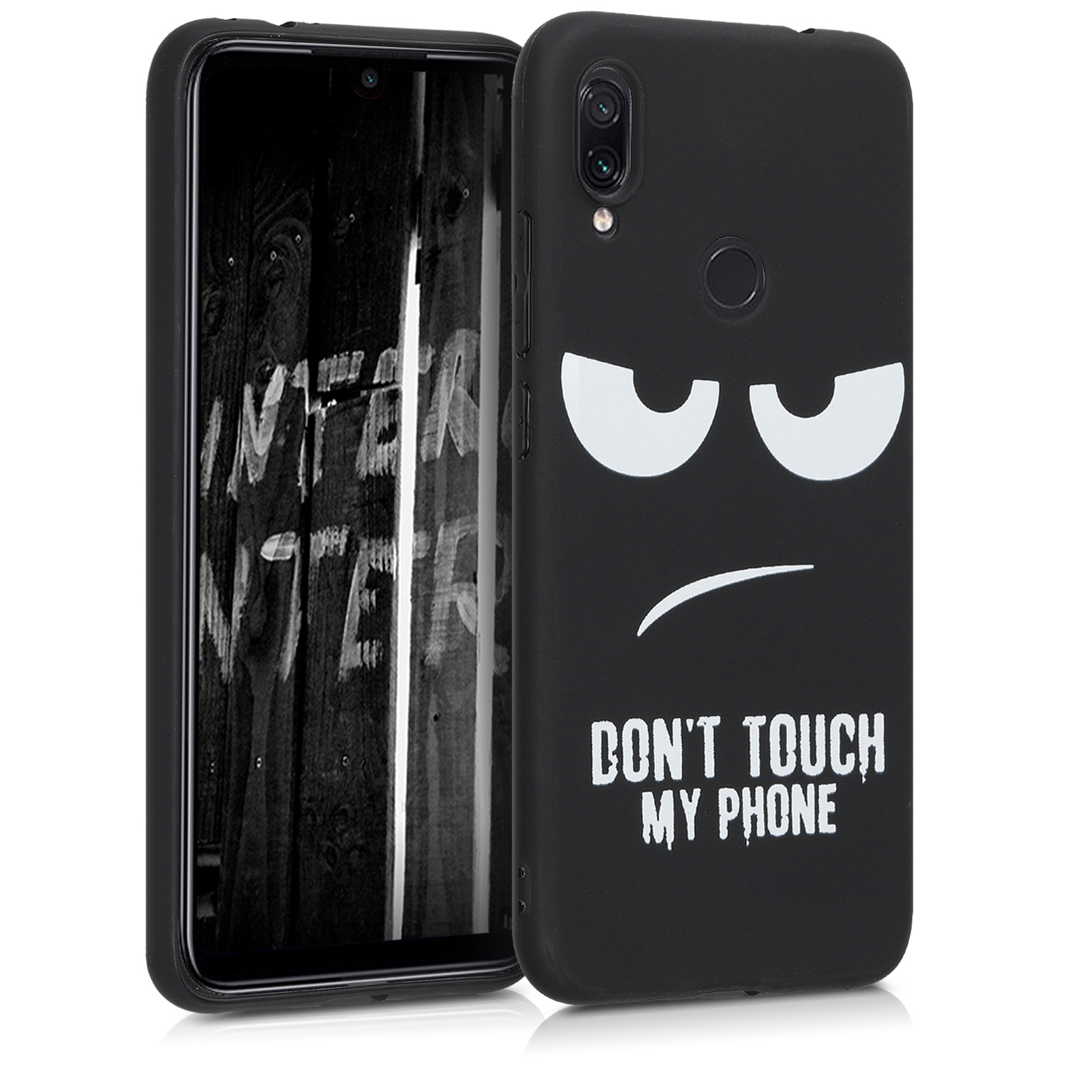 KW Θήκη Σιλικόνης Xiaomi Redmi Note 7 / Note 7 Pro - White / Black