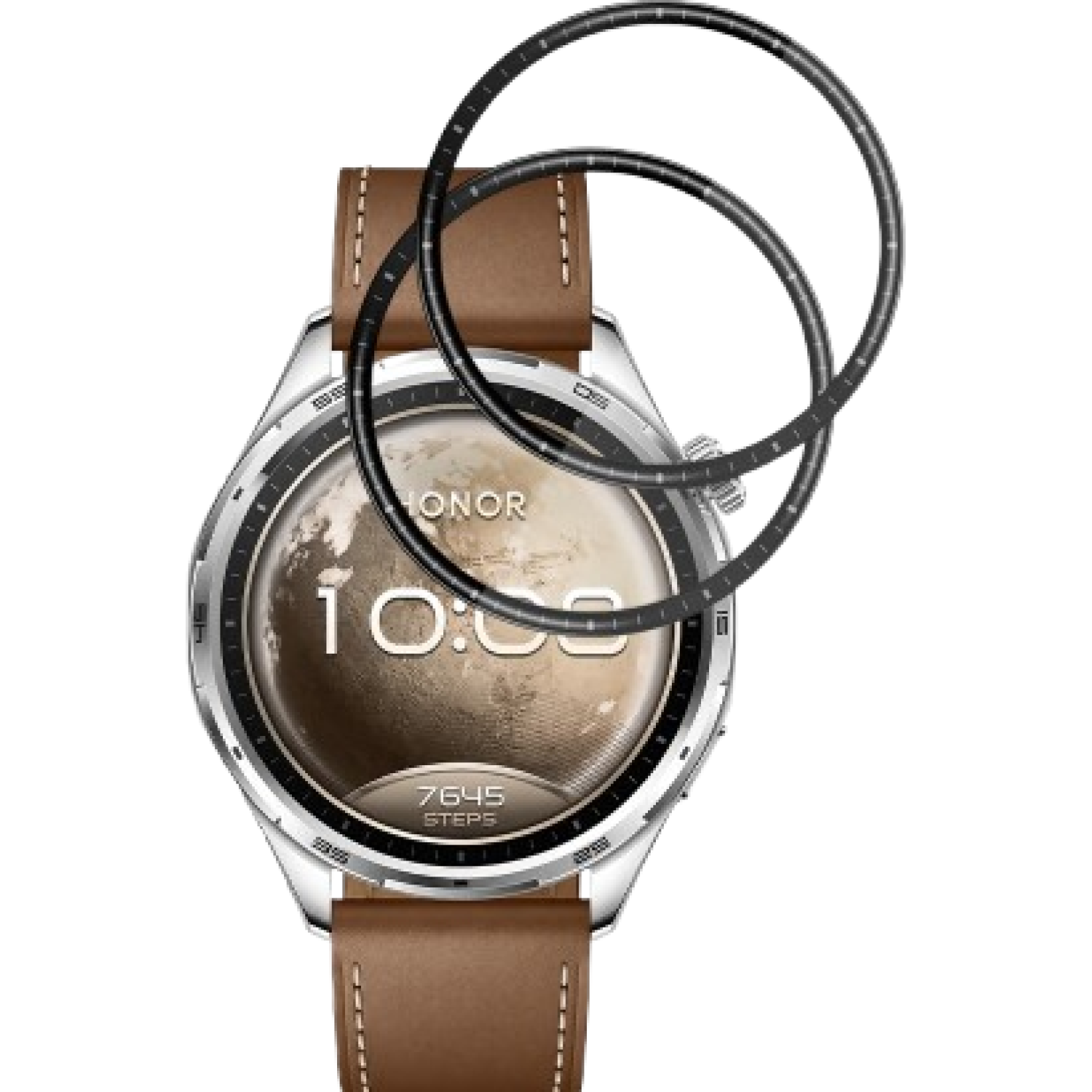 Hybrid Glass Honor Watch 6 Techsuit Nano Flex Full Face Αντιχαρακτικό Υβριδικό Γυαλί Προστασίας Οθόνης 2 Τεμάχια Black 