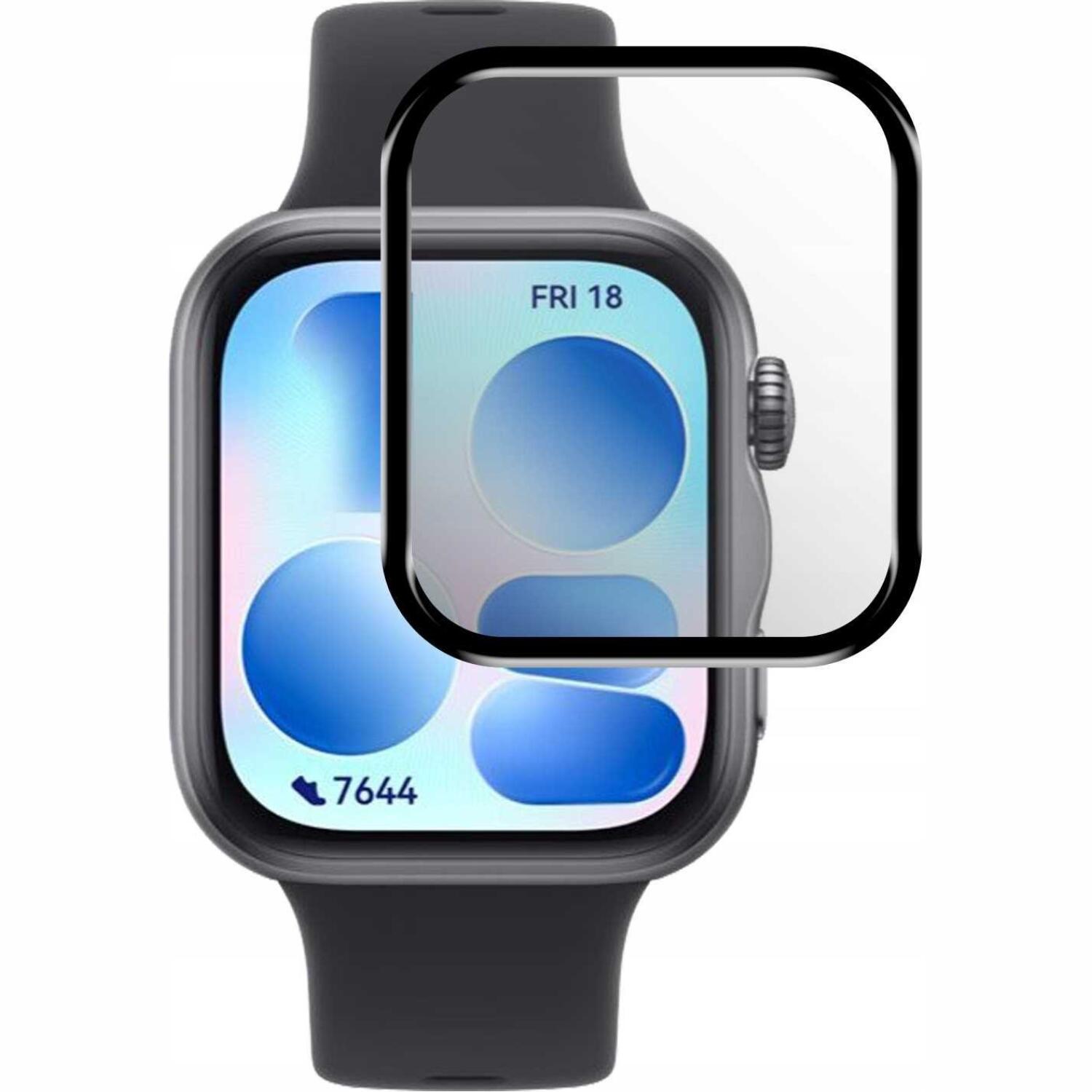 Hybrid Glass Huawei Watch Fit 5 Spacecase Smartwatch Αντιχαρακτικό Προστατευτικό Υβριδικό Οθόνης Black