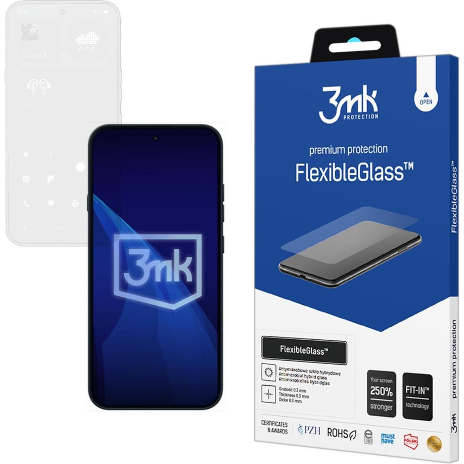 Hybrid Glass Nothing Phone 4a Pro 3MK Premium Flexible Glass Αντιχαρακτικό Υβριδικό Προστατευτικό Οθόνης 0.3mm