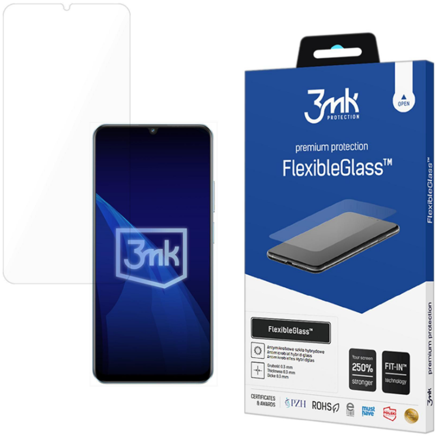 Hybrid Glass Realme Note 60 3MK Premium Flexible Glass Αντιχαρακτικό Υβριδικό Προστατευτικό Οθόνης 0.3mm (5903108616010)