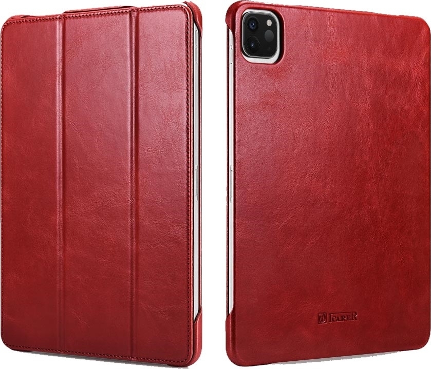 iCarer Δερμάτινη Θήκη Apple iPad Pro 12.9" 2020 - Red 