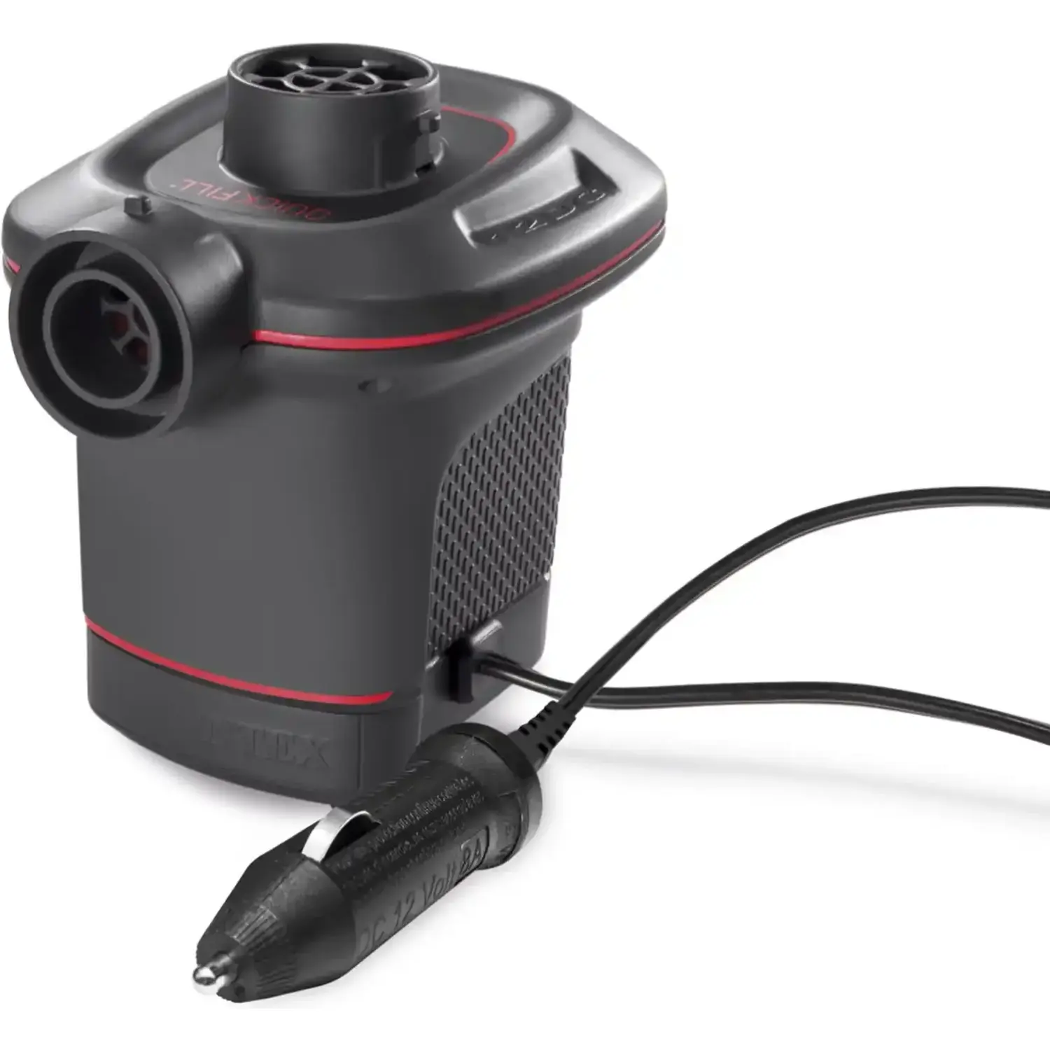 Ηλεκτρική Τρόμπα Intex Quick Fill DC Αντλία Αέρα για Φουσκωτά 12V - Black (66636)
