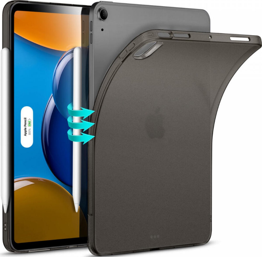ESR Zero Soft - Ημιδιάφανη Θήκη Σιλικόνης - Apple iPad Air 7 2025 11" / iPad Air 6 2024 11" / Air 5 2022 10.9" / Air 4 2020 10.9" - Frosted Black