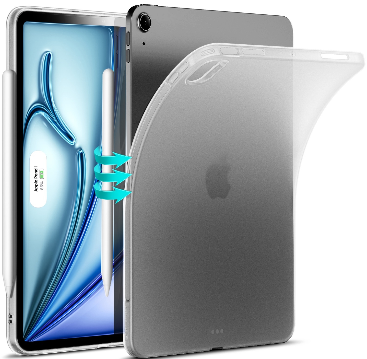 ESR Zero Soft - Ημιδιάφανη Θήκη Σιλικόνης - Apple iPad Air 7 2025 11" / iPad Air 6 2024 11" / Air 5 2022 10.9" / Air 4 2020 10.9" - Frosted Clear