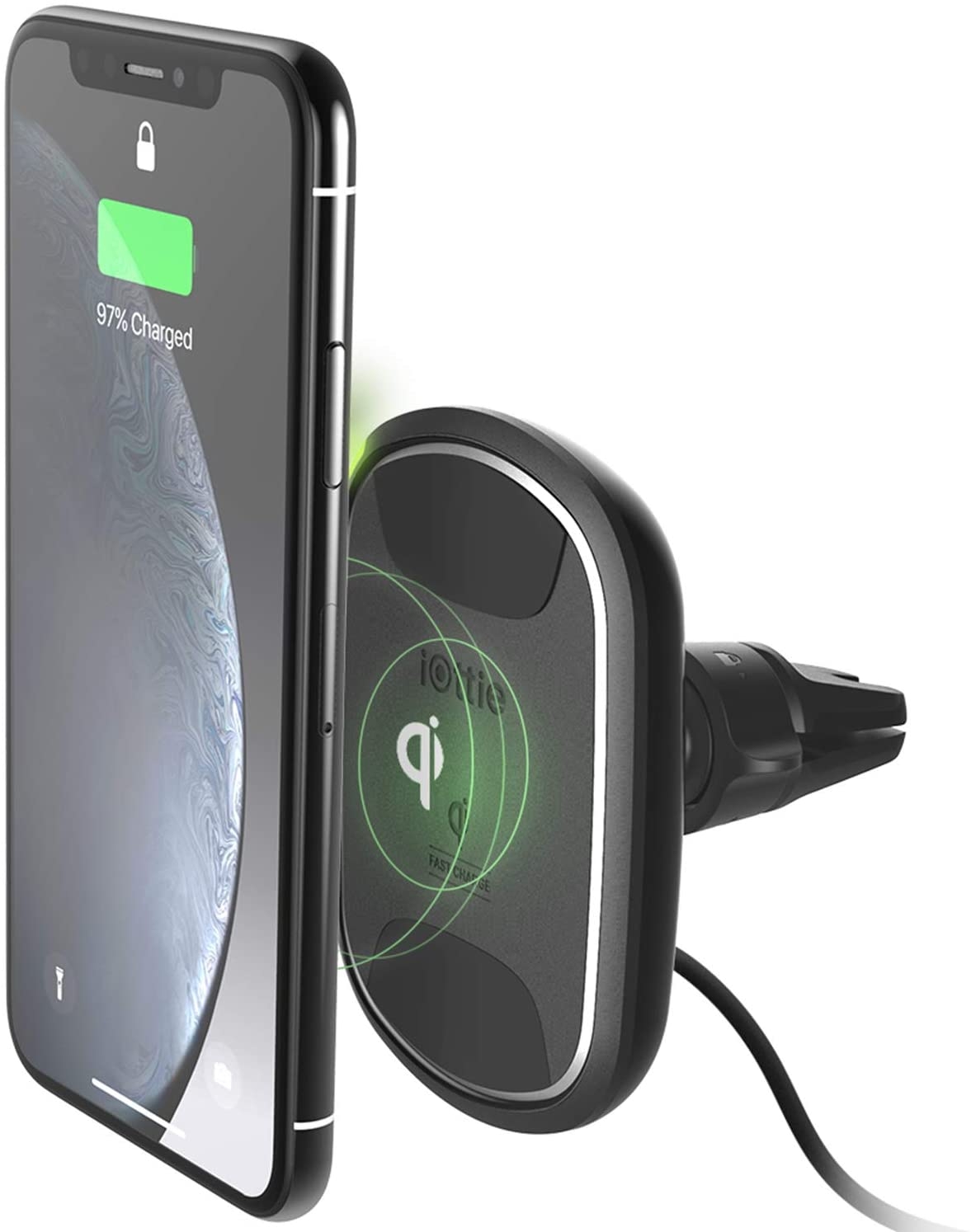 iOttie iTap 2 Wireless Air Vent Charging Mount - Μαγνητική Βάση Ασύρματης Φόρτισης Qi για Αεραγωγούς Αυτοκινήτων & Φορτιστής Αυτοκινήτου - 10W - Black - 2 Έτη Εγγύηση
