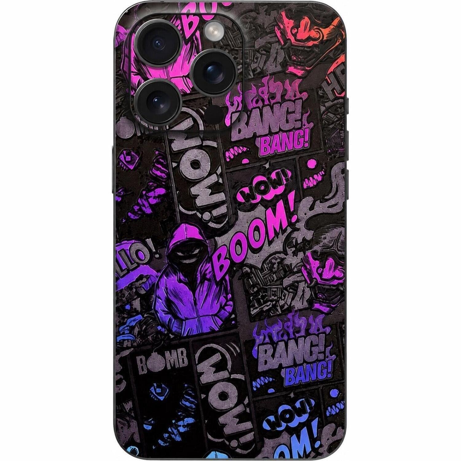 iPhone 15 Pro Max Αυτοκόλλητο Skin Προστασίας Πλάτης Gams Premium Vinyl Skin Back Plate 3D Neonbomb 