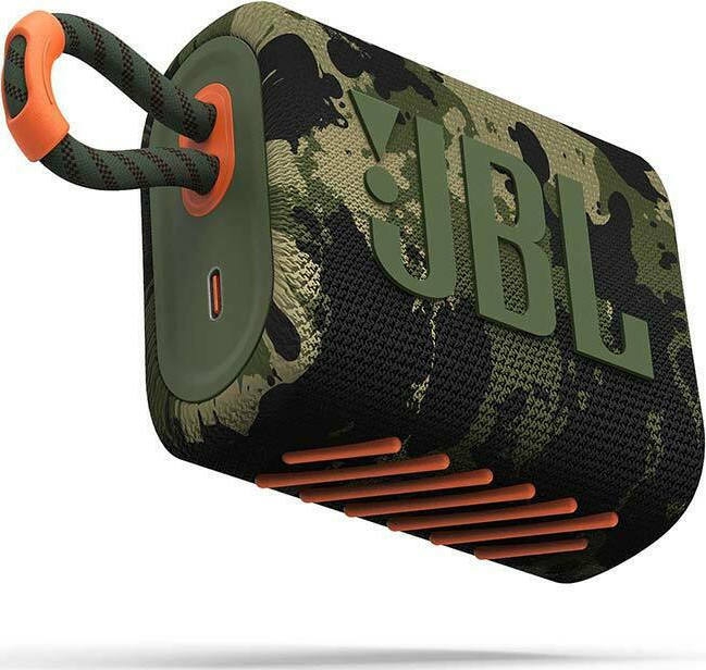 JBL Go3 Bluetooth Speaker - Αδιάβροχο Ασύρματο Ηχείο - Squad