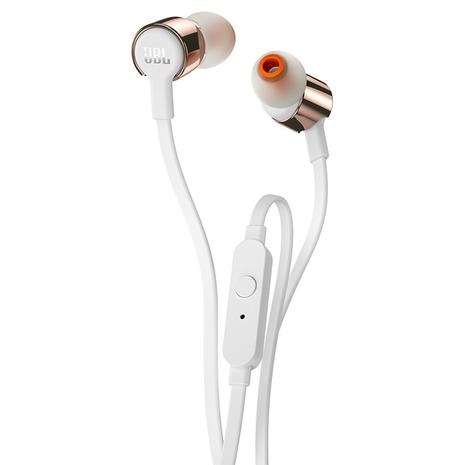 JBL Tune 210 Handsfree Ακουστικά - White / Rose Gold