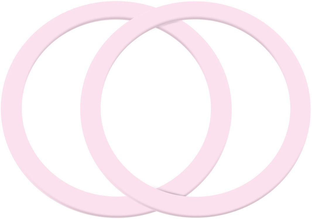 Joyroom JR-MAG-M3 Universal Metal Magnetic Ring - Αυτοκόλλητος Μεταλλικός Μαγνητικός Δακτύλιος MagSafe - 2 Τεμάχια - Pink
