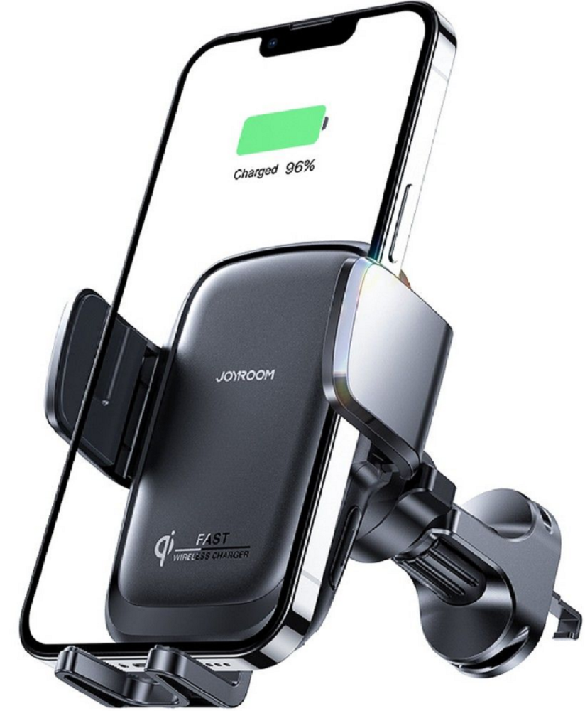 Joyroom JR-ZS243 Βάση Ασύρματης Φόρτισης για Κινητά 4.7" - 6.8" για Αεραγωγούς Αυτοκινήτου με Ρυθμιζόμενο Βραχίονα - 15W - Black