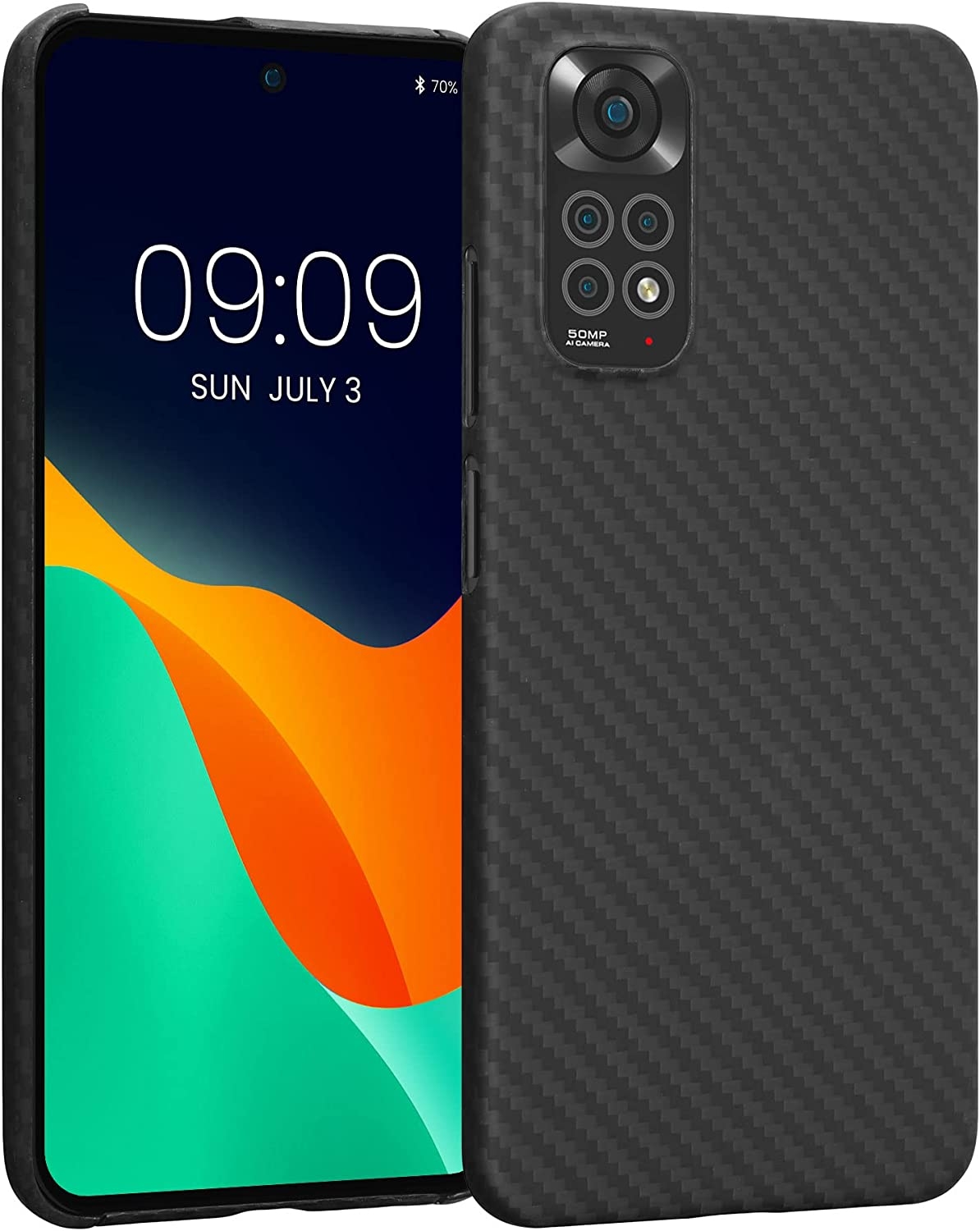 Kalibri Aramid Fiber Body - Σκληρή Θήκη Xiaomi Redmi Note 11 / Note 11S - Black Matte