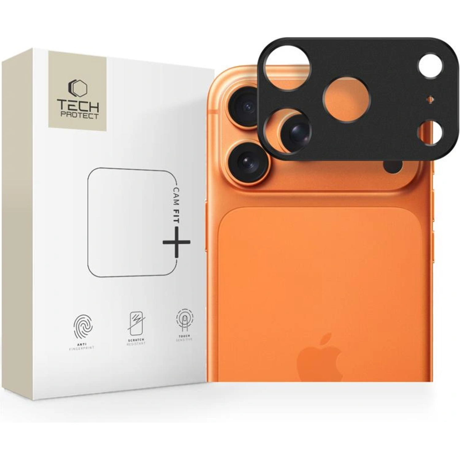 Κάλυμμα Κάμερας iPhone 17 Pro Tech-Protect Camalloy Fit+ Προστατευτικό Μεταλλικό - Black (5906302319138)