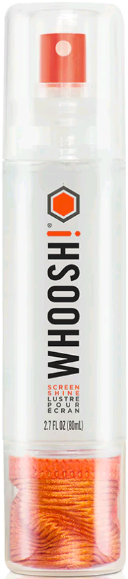 Καθαριστικό Οθόνης Whoosh! Grab & Go Σετ με Υγρό Σπρέι και Αντιμικροβιακό Πανί από Μικροΐνες 80ml Orange
