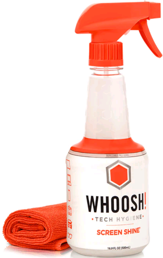 Καθαριστικό Οθόνης Whoosh! Tech Hygiene Screen Shine Pro Επαναγεμιζόμενο Υγρό Σπρέι με 1 Πανάκι 500ml
