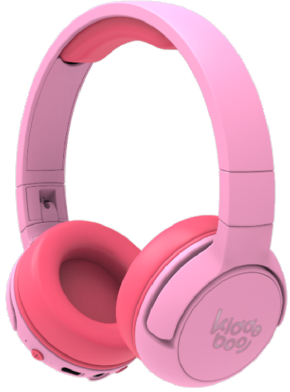 Kiddoboo Bluetooth Headphones Flamingo - Ασύρματα / Ενσύρματα Ακουστικά Κεφαλής για Παιδιά με Ασφαλή Μέγιστη Ένταση Ήχου / LED Φωτισμό & 1 x Θύρα Jack 3.5mm - Pink