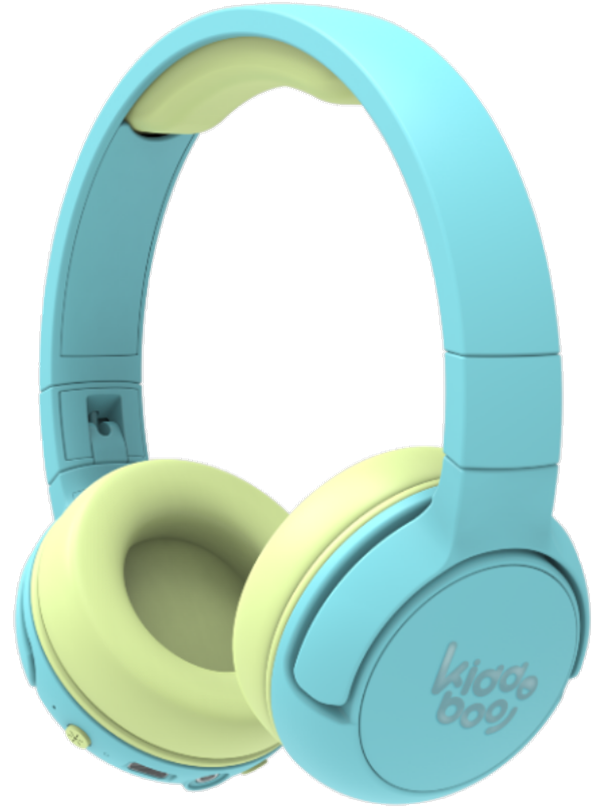 Kiddoboo Bluetooth Headphones Ocean - Ασύρματα / Ενσύρματα Ακουστικά Κεφαλής για Παιδιά με Ασφαλή Μέγιστη Ένταση Ήχου / LED Φωτισμό & 1 x Θύρα Jack 3.5mm - Mint