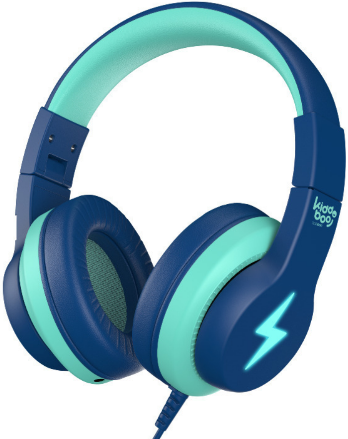 Kiddoboo Headphones P13 - Ενσύρματα Ακουστικά Κεφαλής για Παιδιά με Ασφαλή Μέγιστη Ένταση Ήχου & 1 x Θύρα Jack 3.5mm - Blue Sky