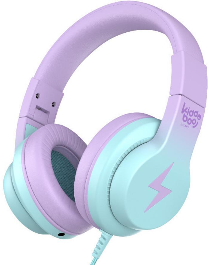 Kiddoboo Headphones P13 - Ενσύρματα Ακουστικά Κεφαλής για Παιδιά με Ασφαλή Μέγιστη Ένταση Ήχου & 1 x Θύρα Jack 3.5mm - Lilac
