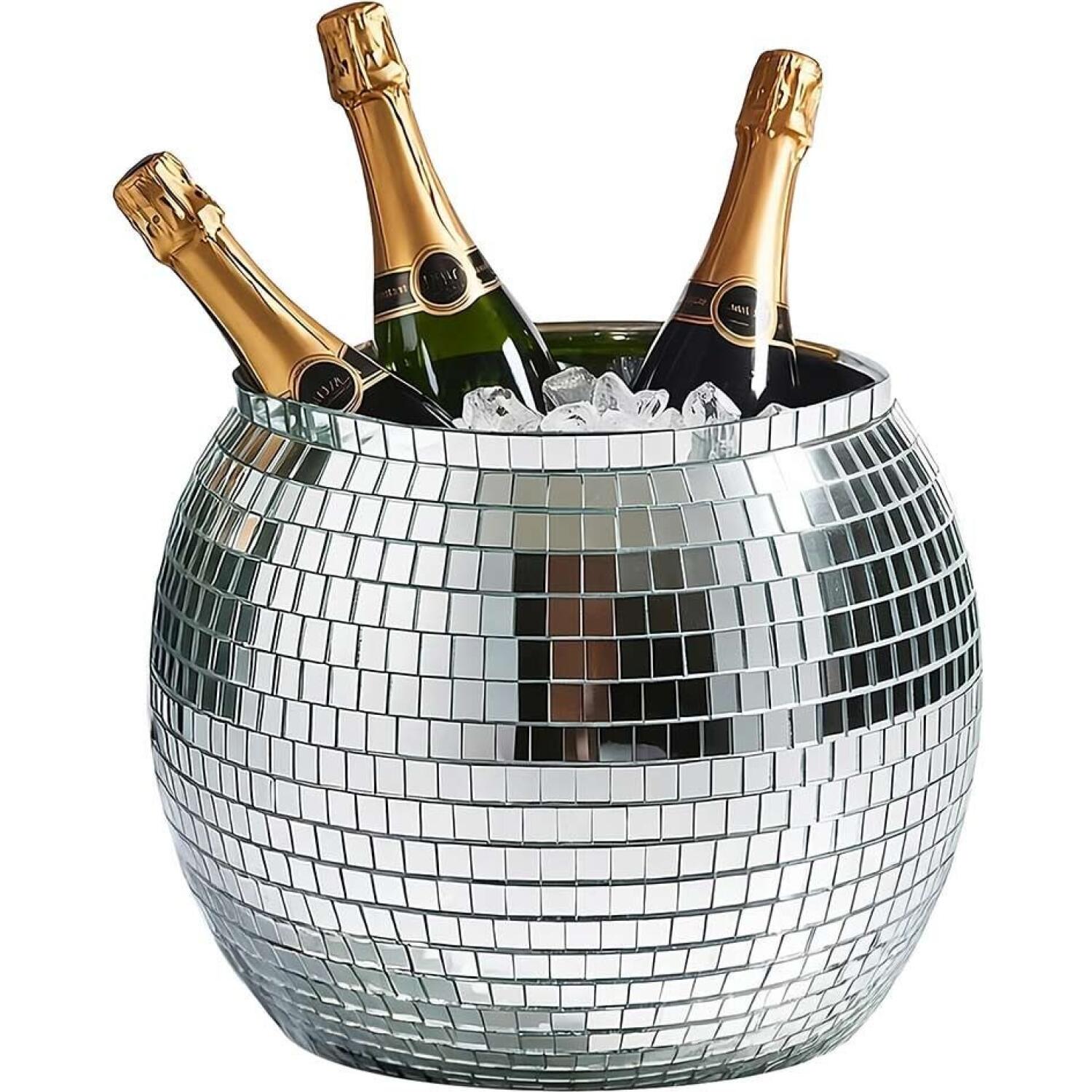 Κουβάς Πάγου MikaMax Disco Ball Ice Bucket Σαμπανιέρα Ντισκομπάλα για Party 11L 