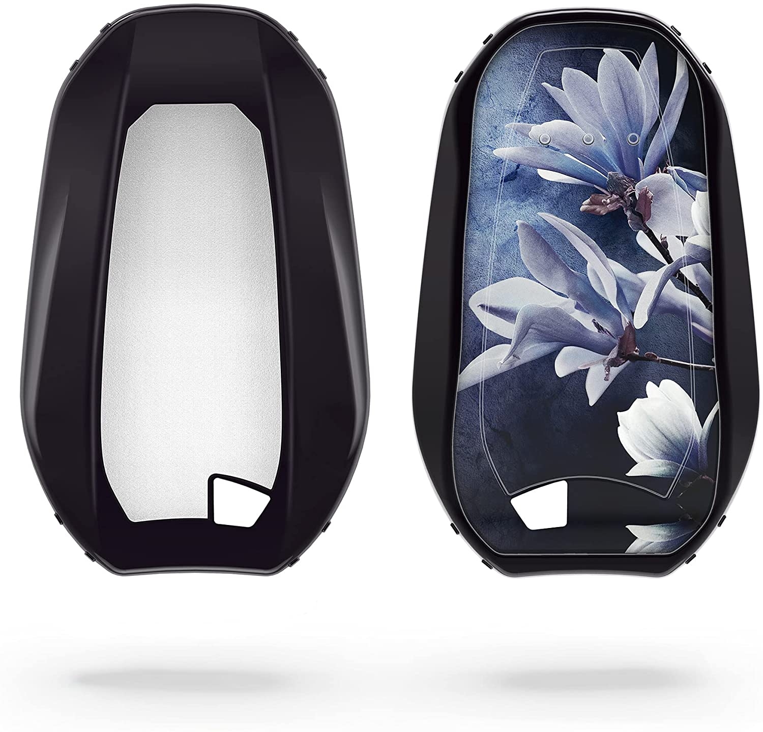 KW Full Body Θήκη Κλειδιού Peugeot / Citroen - Σιλικόνη - 3 Κουμπιά - Smart Key Keyless Go - Blooming Magnolia / White / Grey / Blue 
