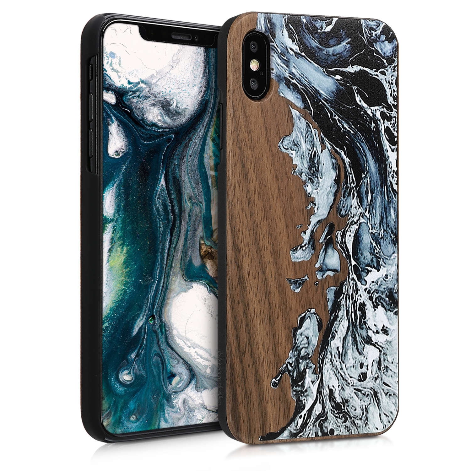 KW Σκληρή Ξύλινη Θήκη iPhone XS Max