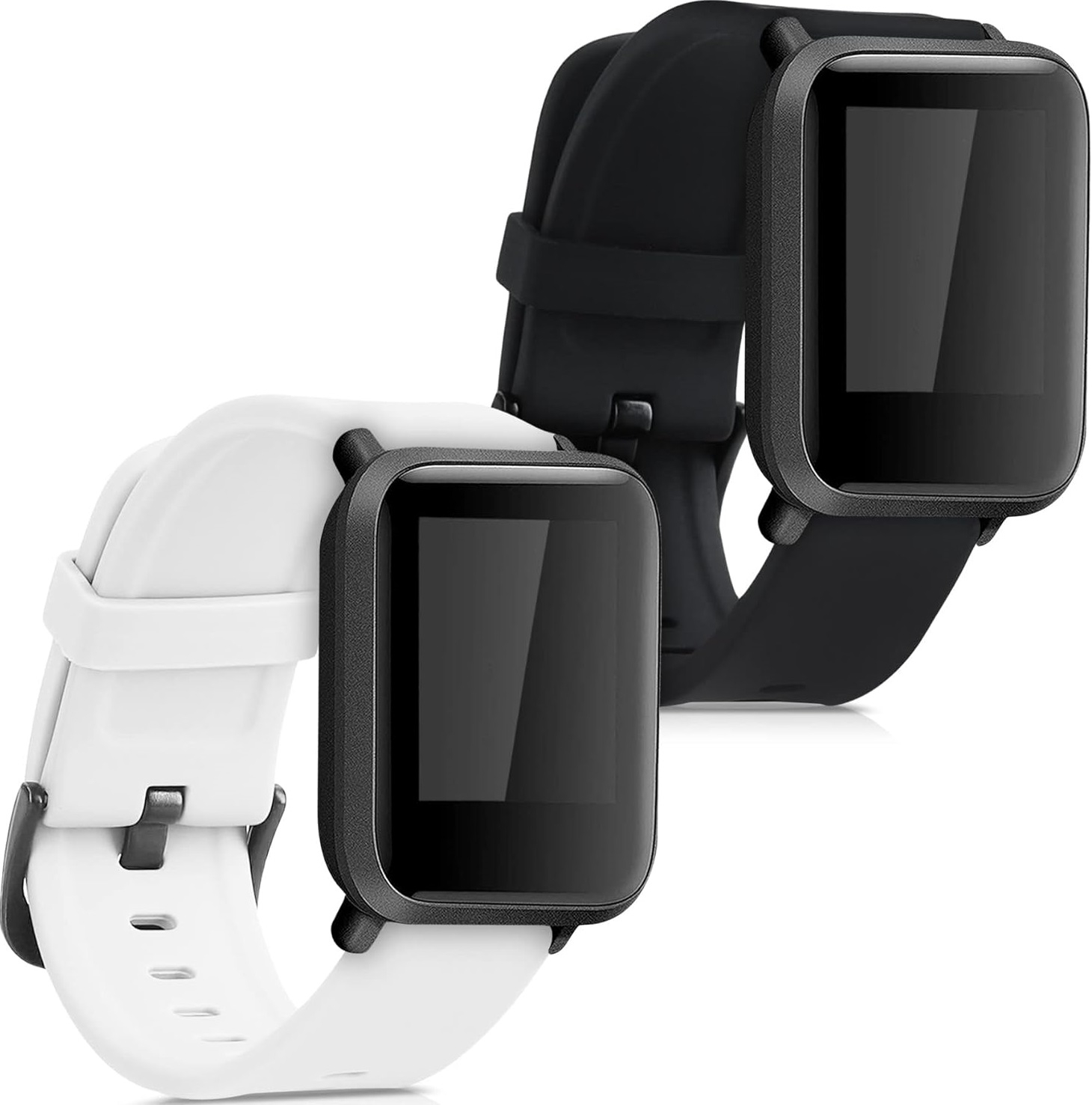 KW Λουράκι Σιλικόνης (20mm) Huami Amazfit Bip S / Bip S Lite - 2 Τεμάχια - Black / White