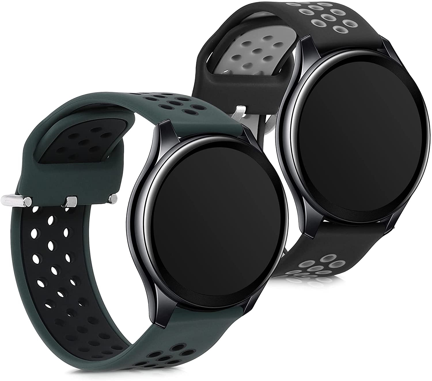 KW Λουράκι Σιλικόνης (22mm) OnePlus Watch - 2 Τεμάχια - Black / Grey / Dark Green / Black