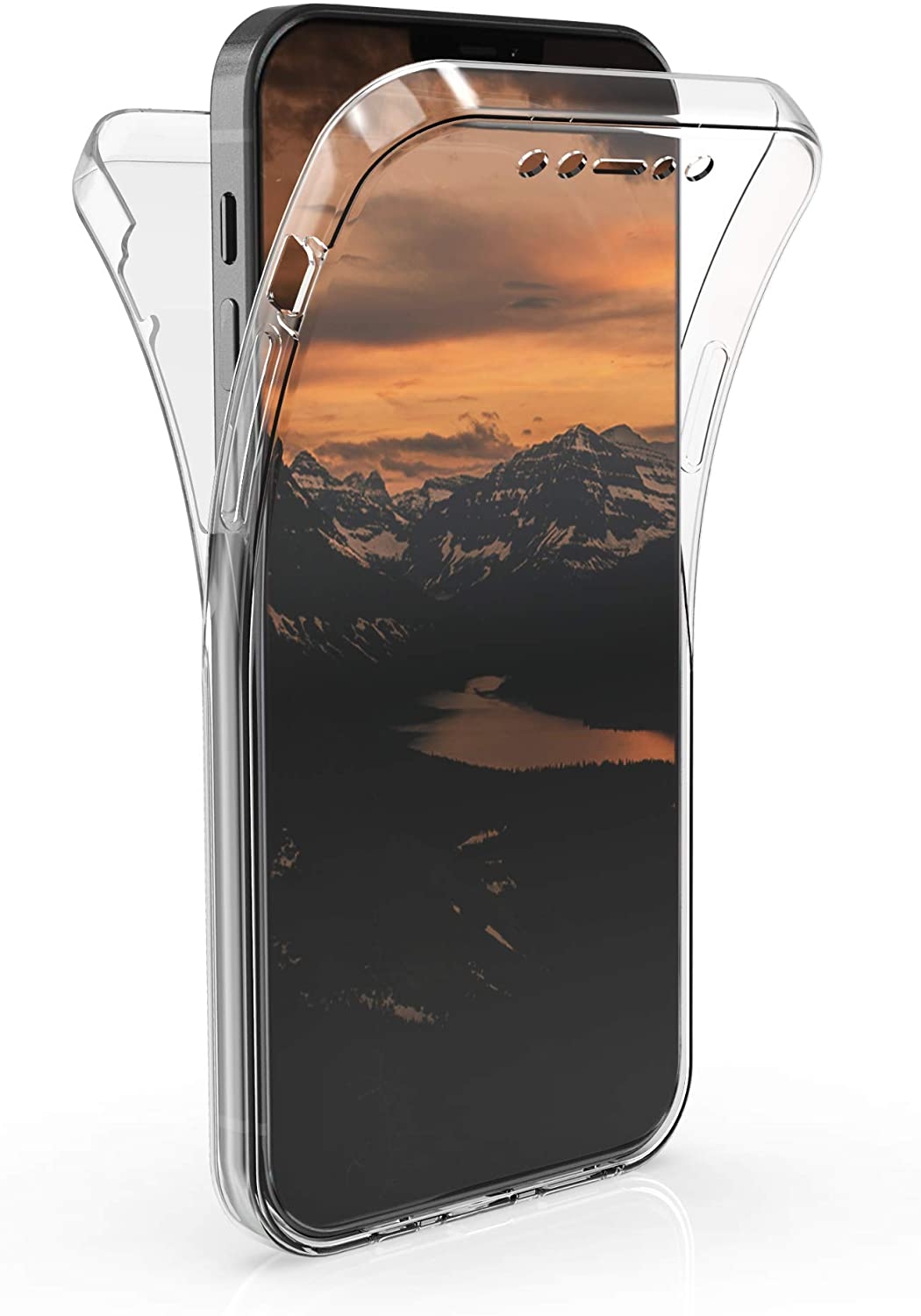 KWmobile Διάφανη Θήκη Σιλικόνης Full Body Apple iPhone 12 / 12 Pro - Transparent